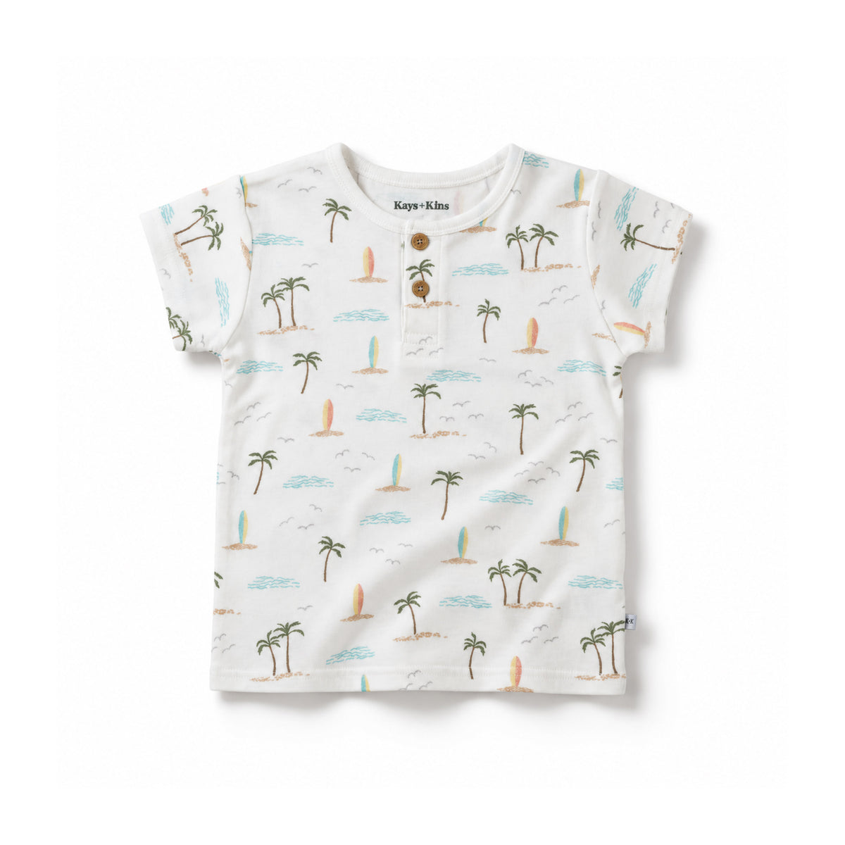 Henley Tee - Surf Side