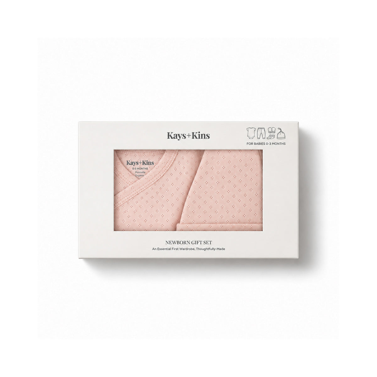 Newborn Kimono Set-Blush Taupe