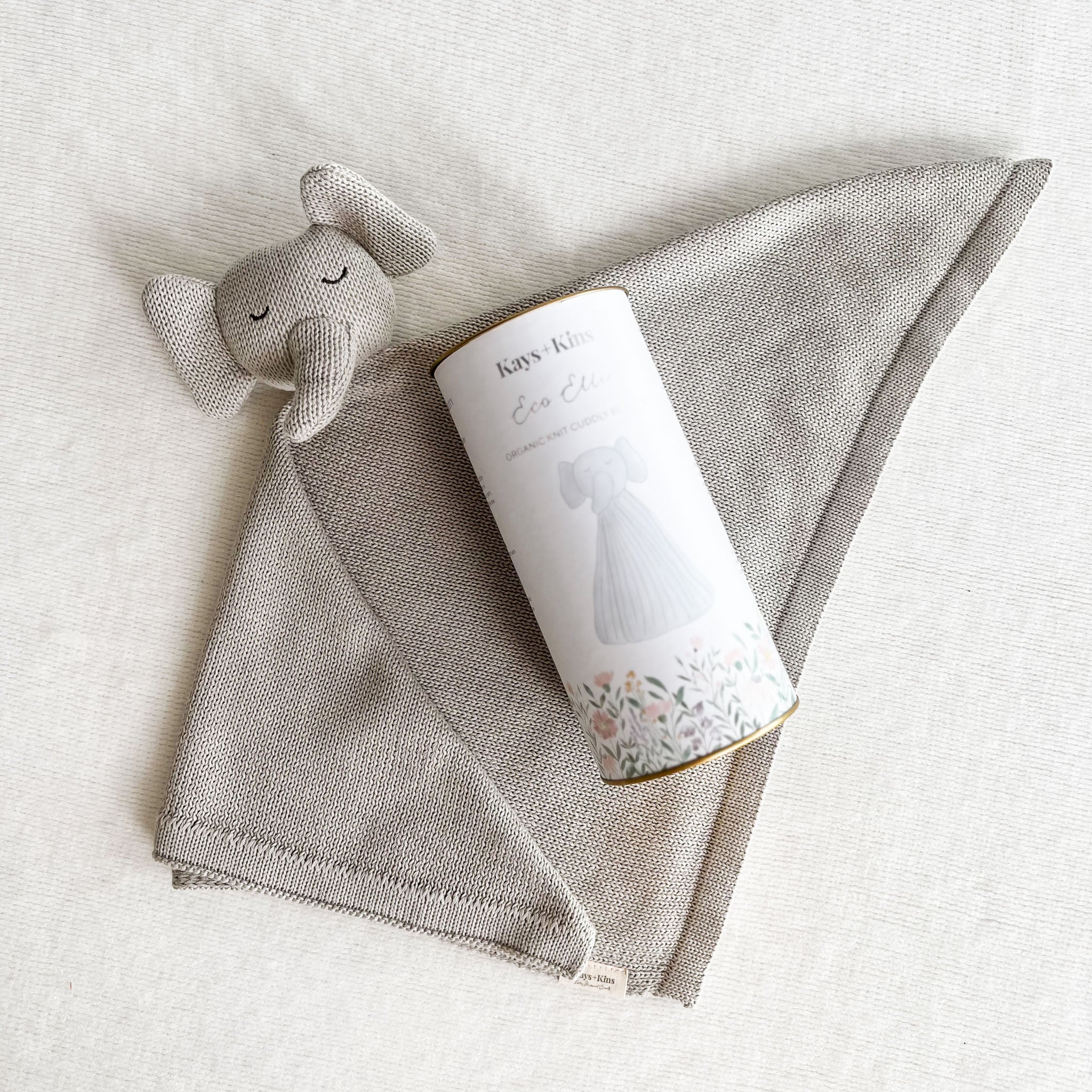 Organic Knit Toy - Ellie Elephant