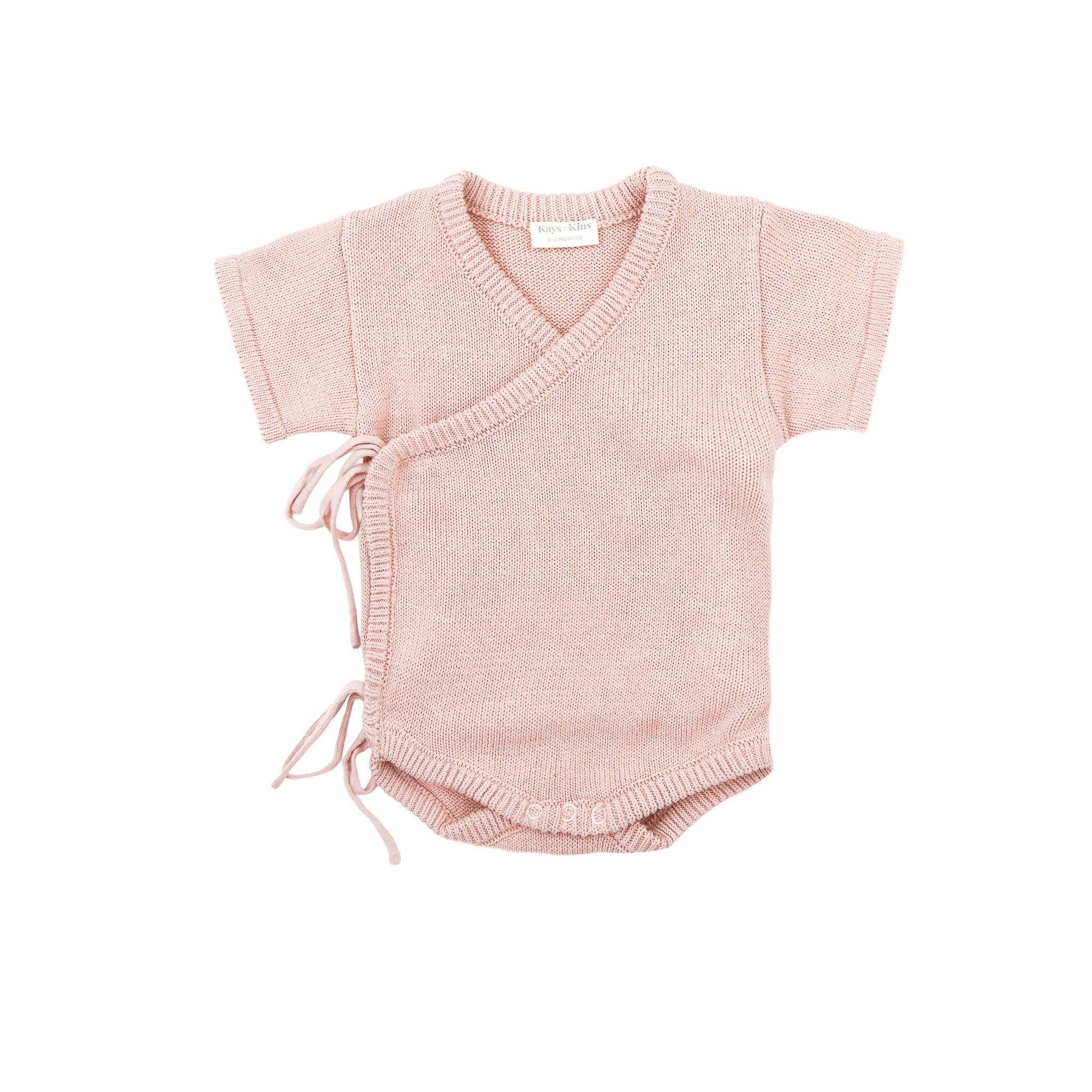 Knit Kimono-Muted Blush