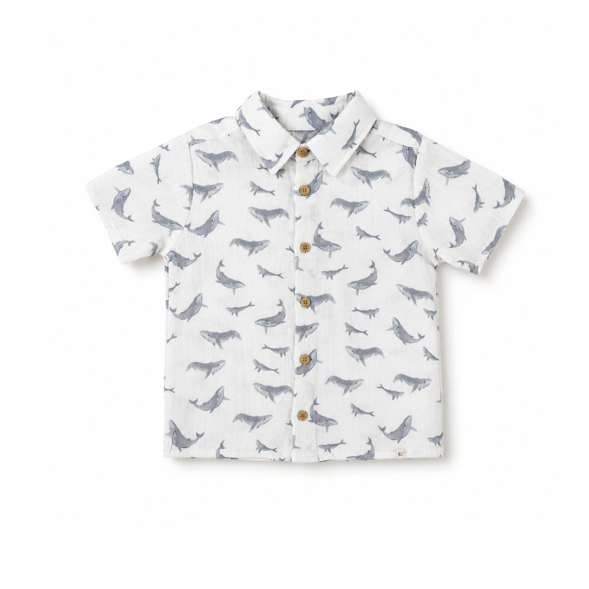 Linen Shirt - Whales Lullaby