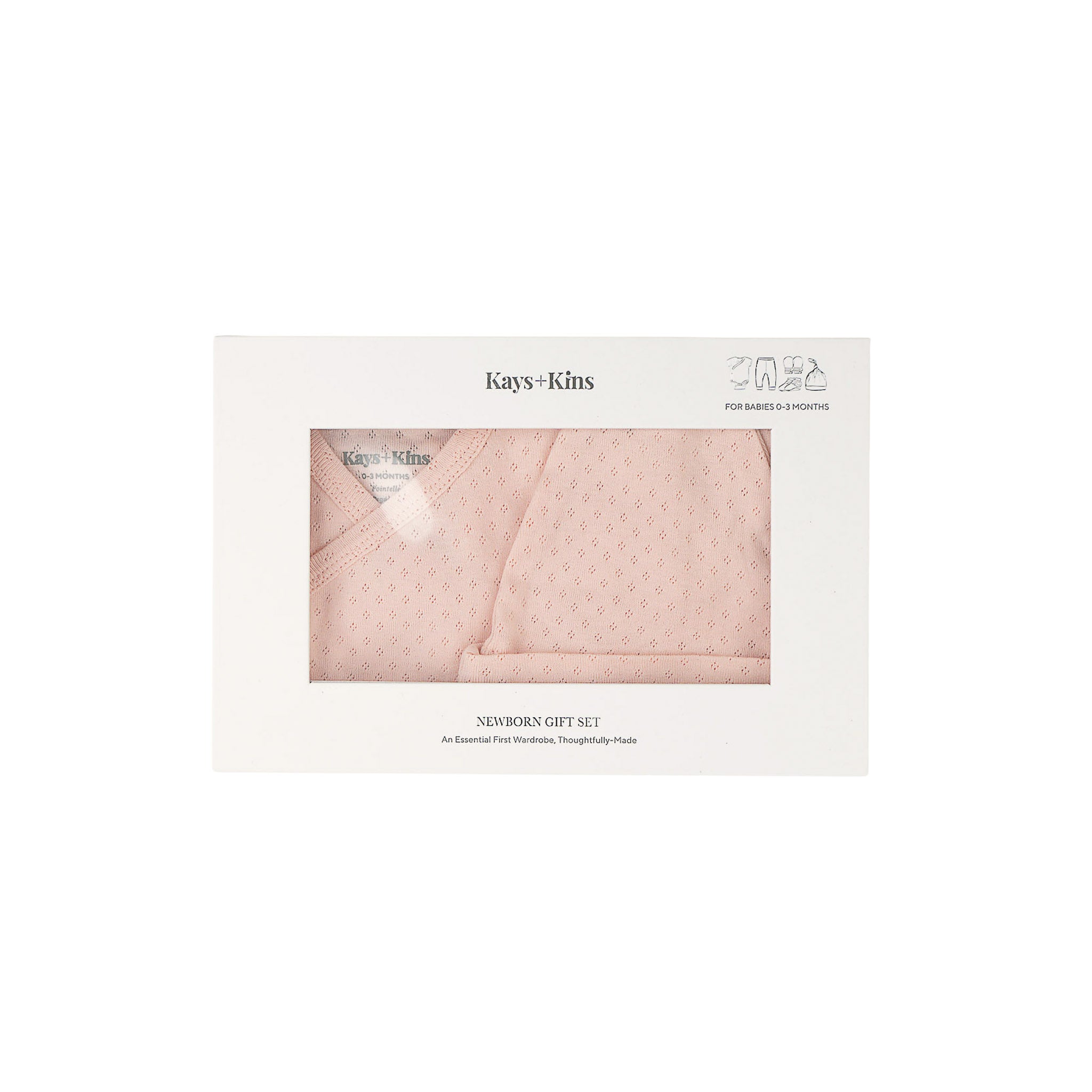 Newborn Kimono Set-Blush Taupe