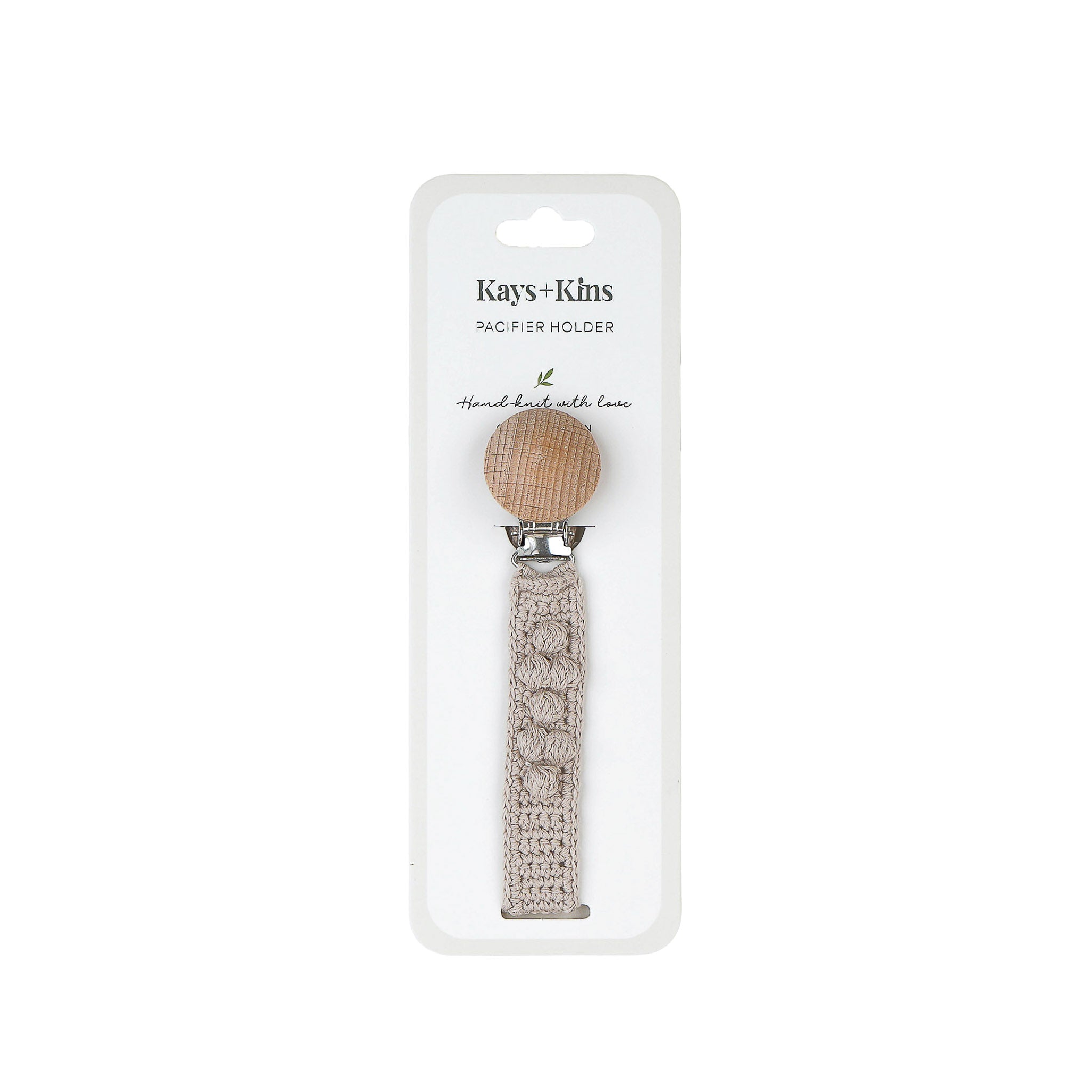 Crochet Pacifier Clip - Earth