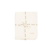 Scalloped Knit Blanket - Ivory