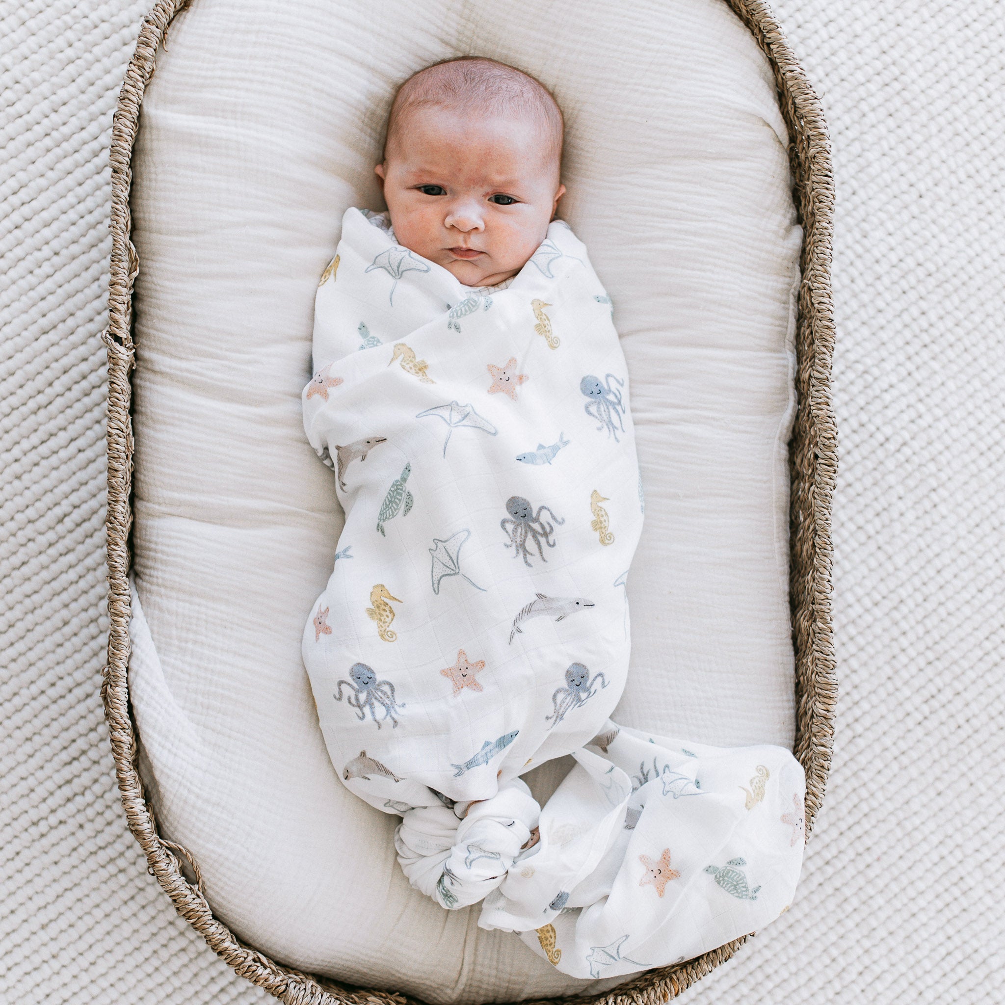 Bamboo Swaddle - Sea Friends