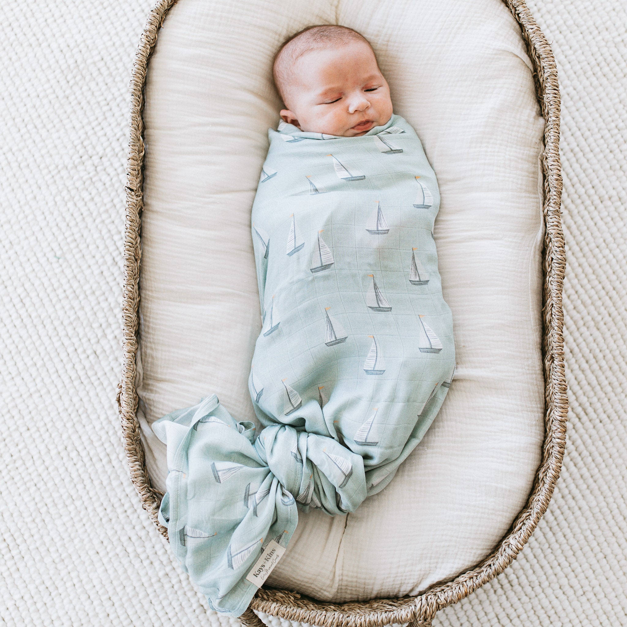 Bamboo Swaddle - Sail Away