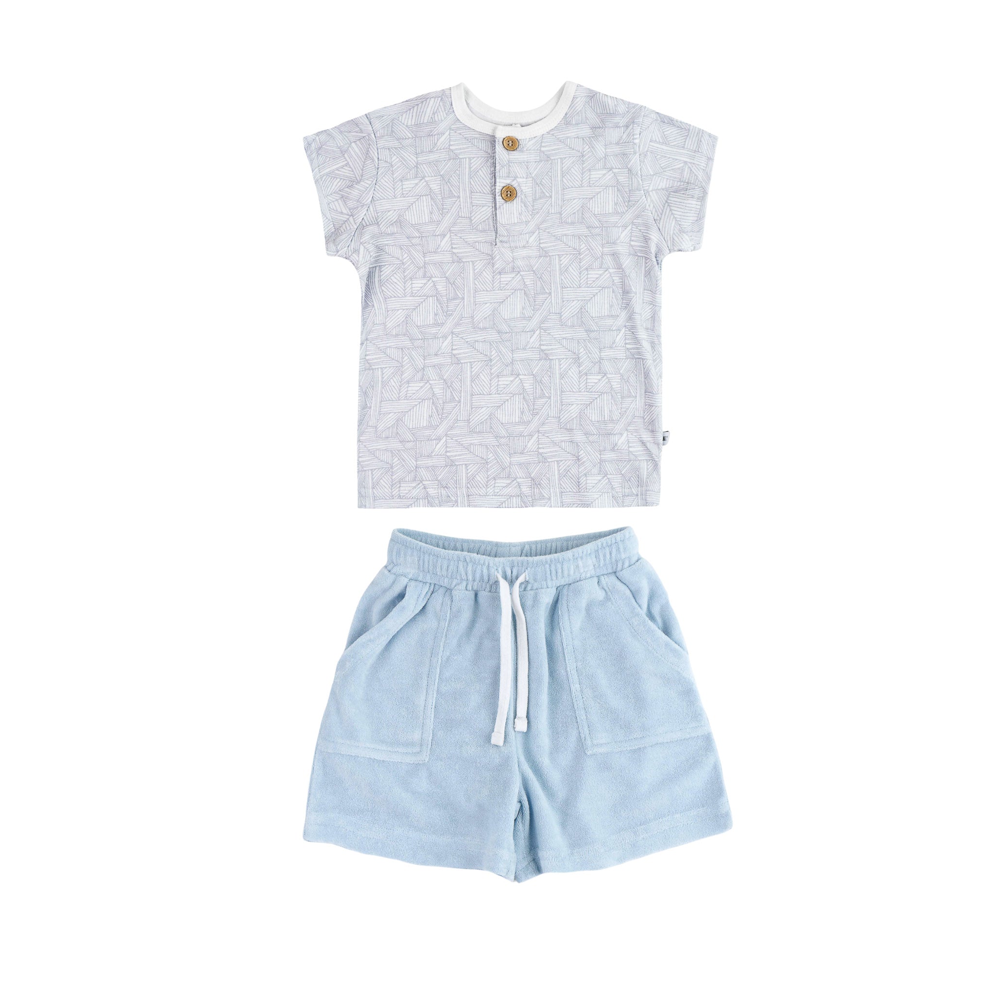 Tee + Terry Shorts - Weavelle