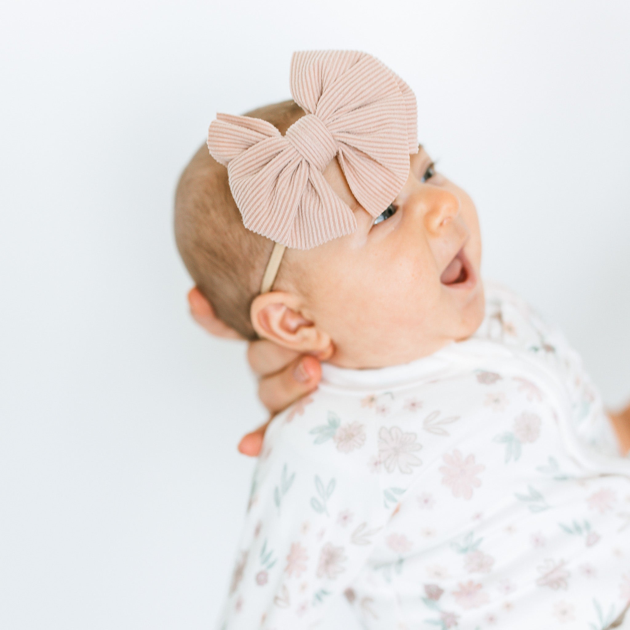 Ribbed Bow + Lace Set - Vintage Rose Duo