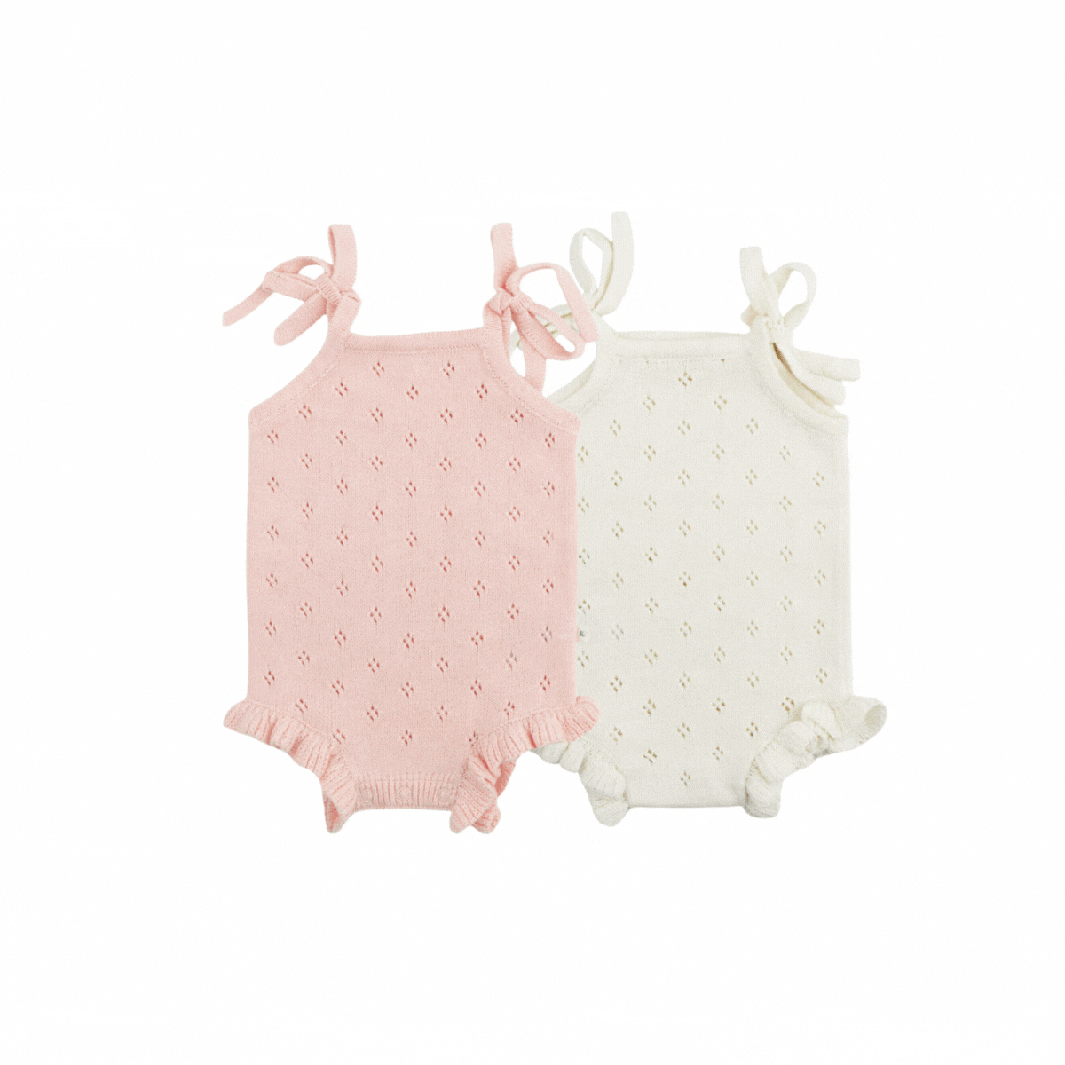 2-Pack Knit Rompers