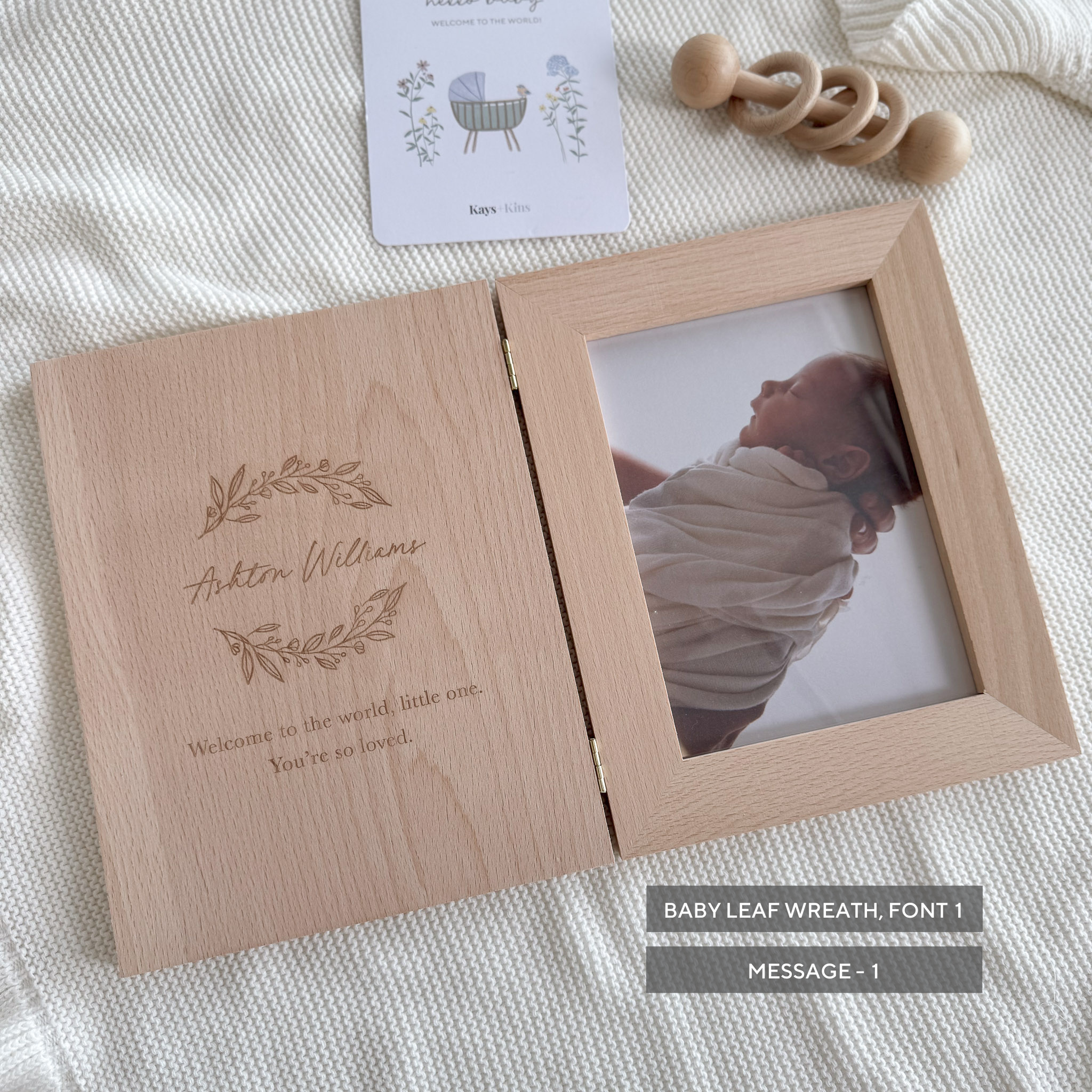 Personalised Wooden Photo Frame