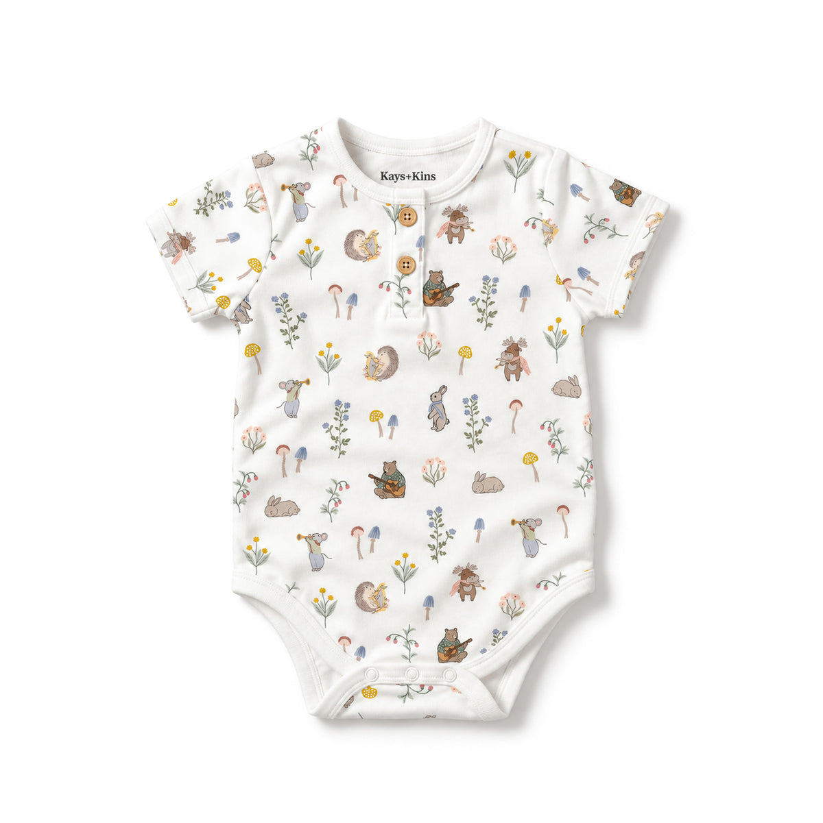 Organic Bodysuit - Woodland Melody