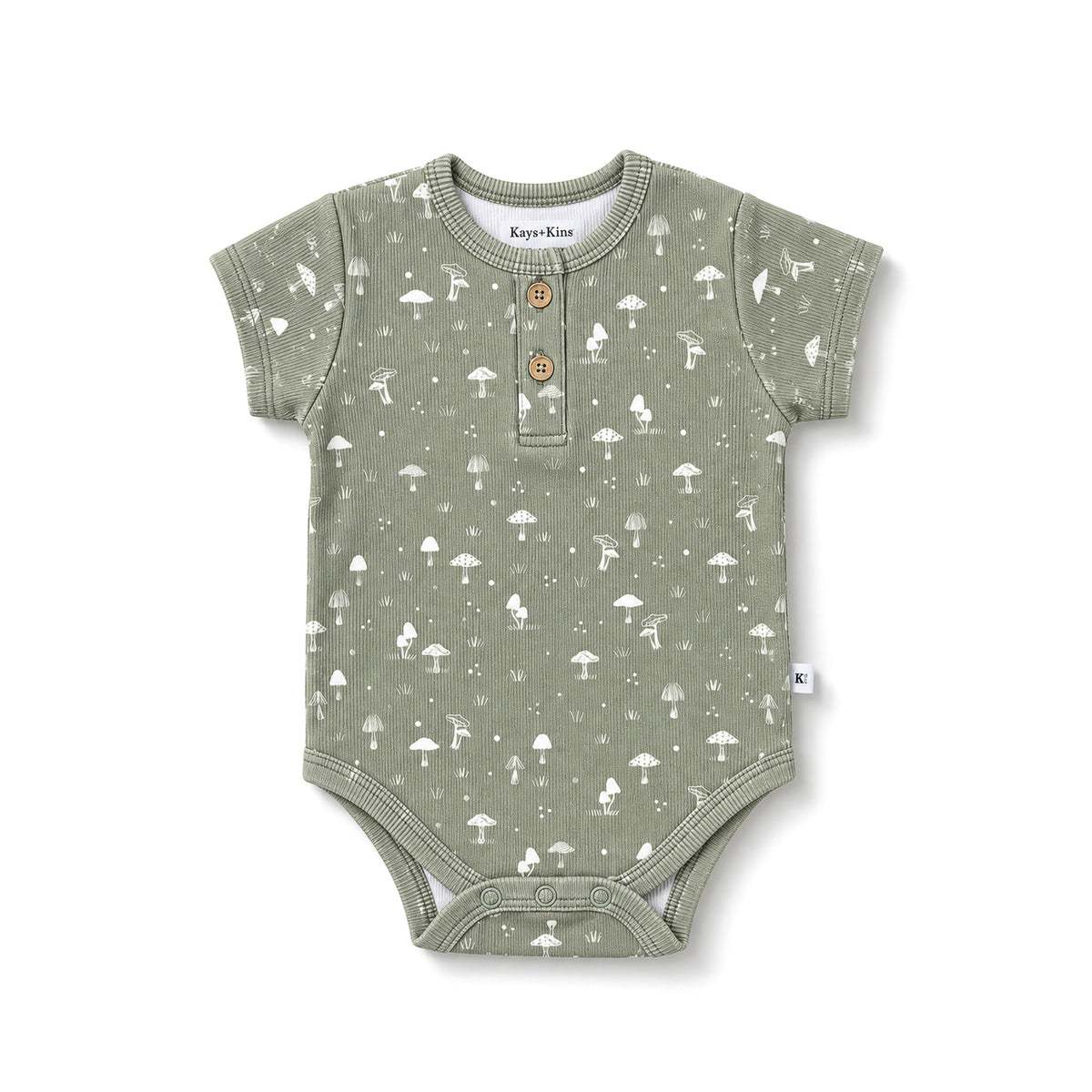 Ribbed Bodysuit - Mosswood