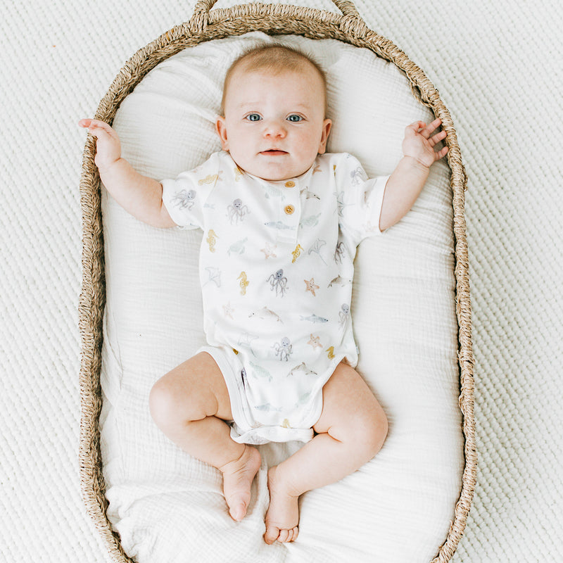 Organic Bodysuit - Sea Friends