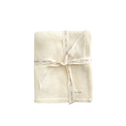Scalloped Knit Blanket - Ivory