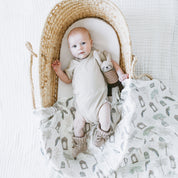 Bamboo Swaddle - Peacock Pavillion