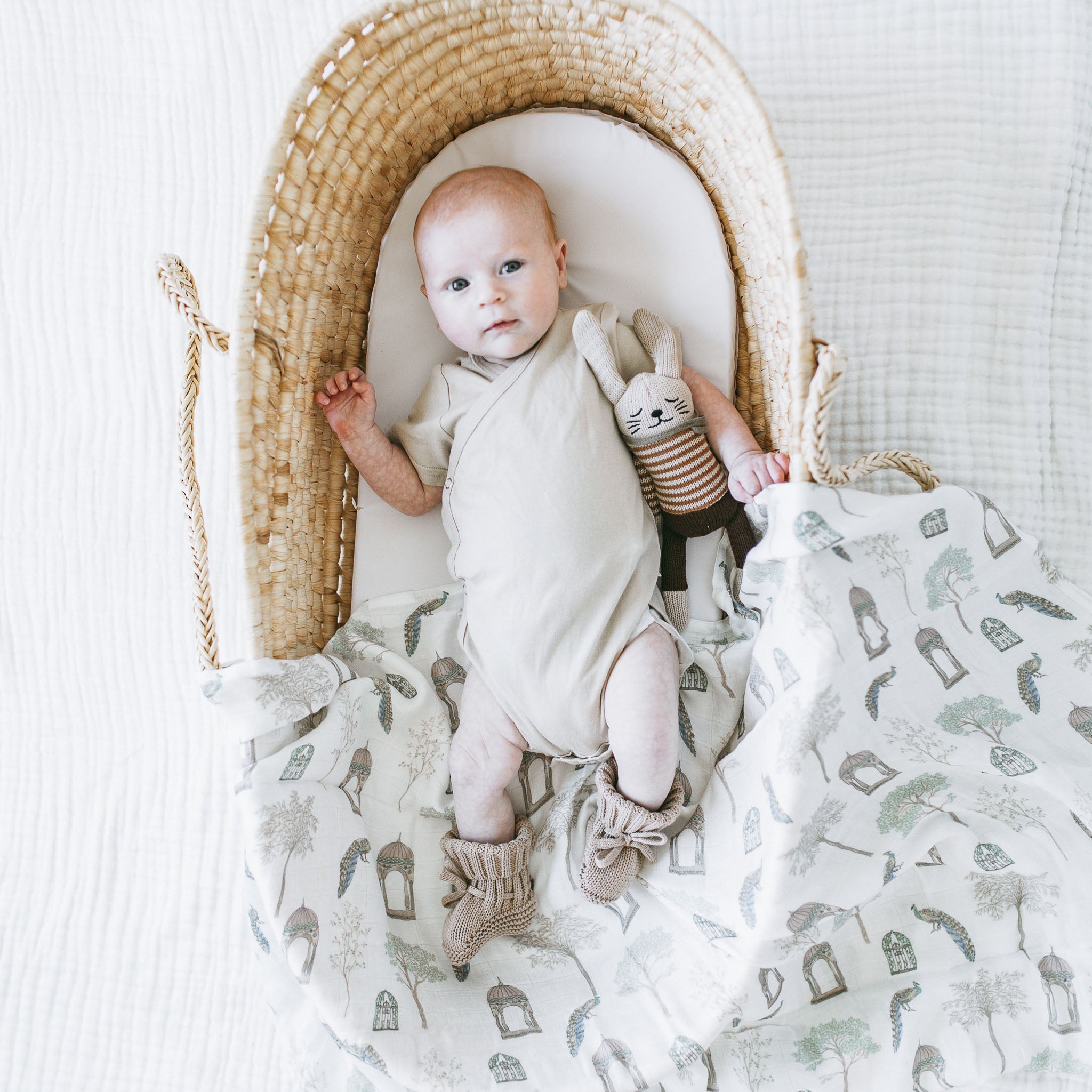 Bamboo Swaddle - Peacock Pavillion