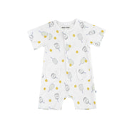 Buttoned Romper - Dinking