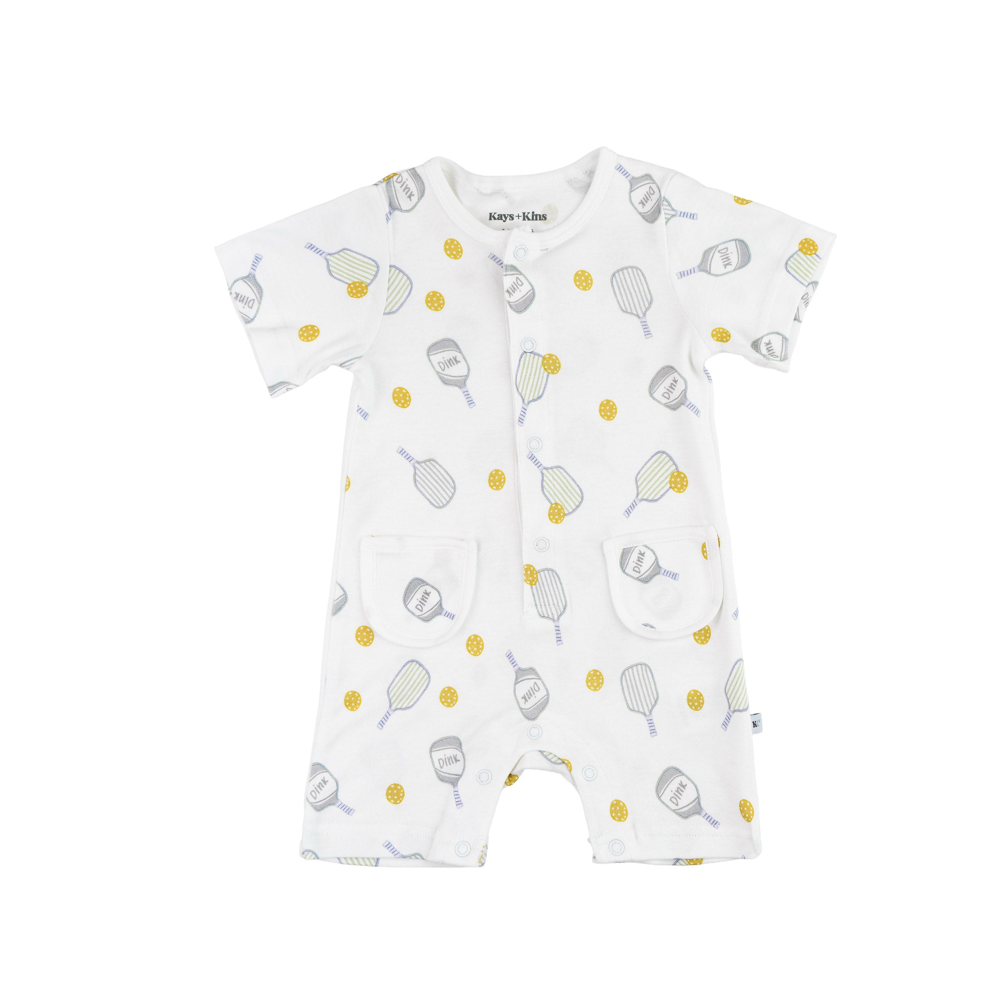 Buttoned Romper - Dinking