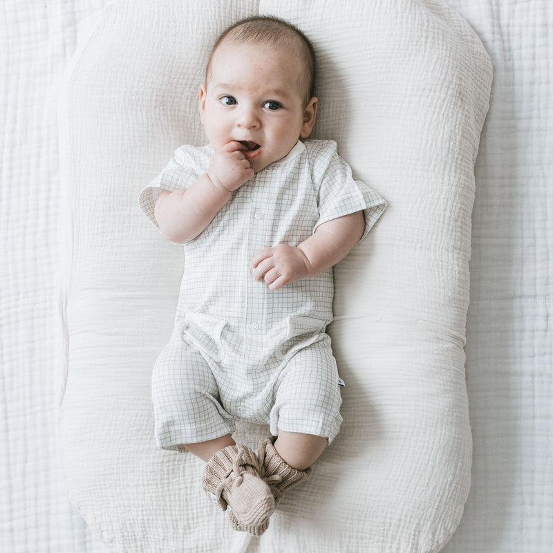 Buttoned Romper - Gridle