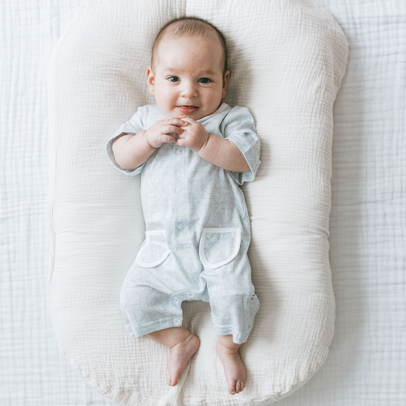 Buttoned Romper - Weavelle