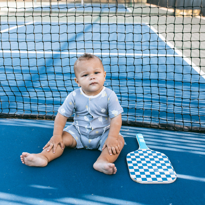 Buttoned Romper - Volley Vibes