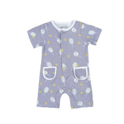 Buttoned Romper - Volley Vibes