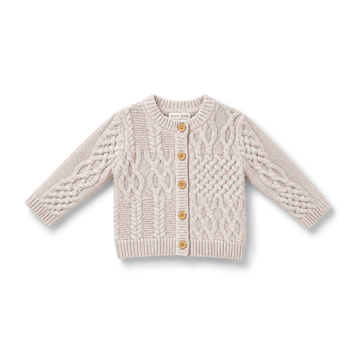 Cable Knit Cardigan - Earth