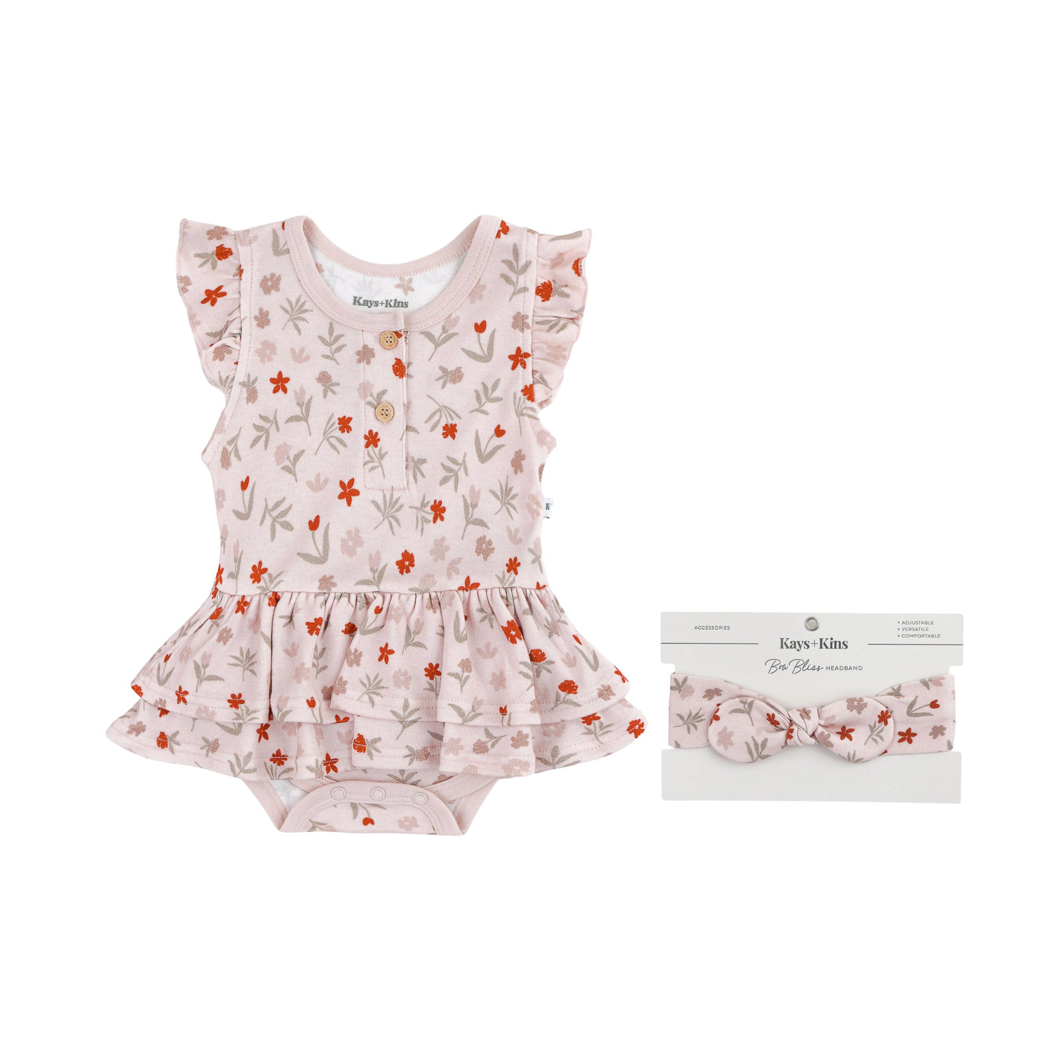 Dress Bodysuit + Headband - Posie