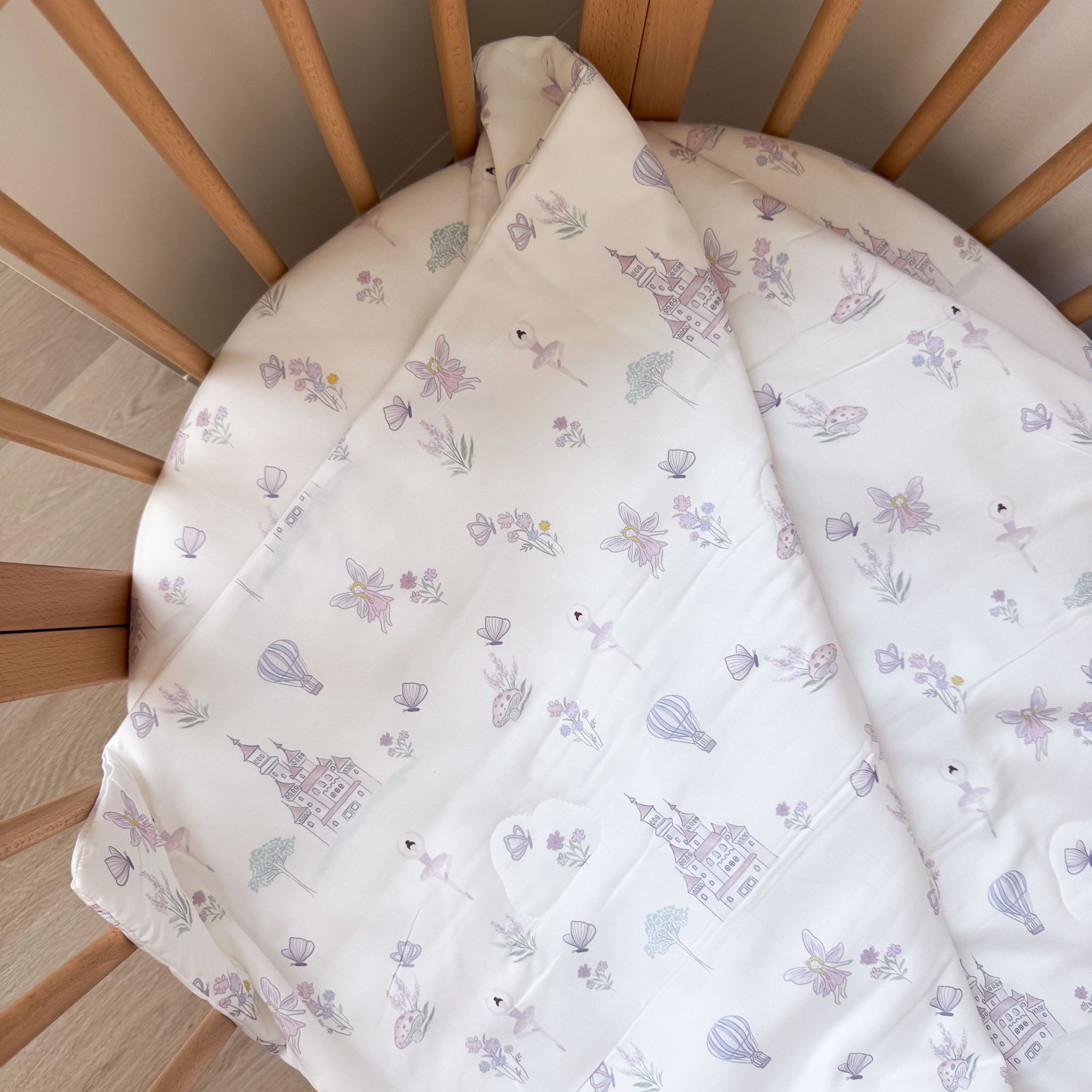 Duvet + Fitted Crib Sheet Set - Fairy Land