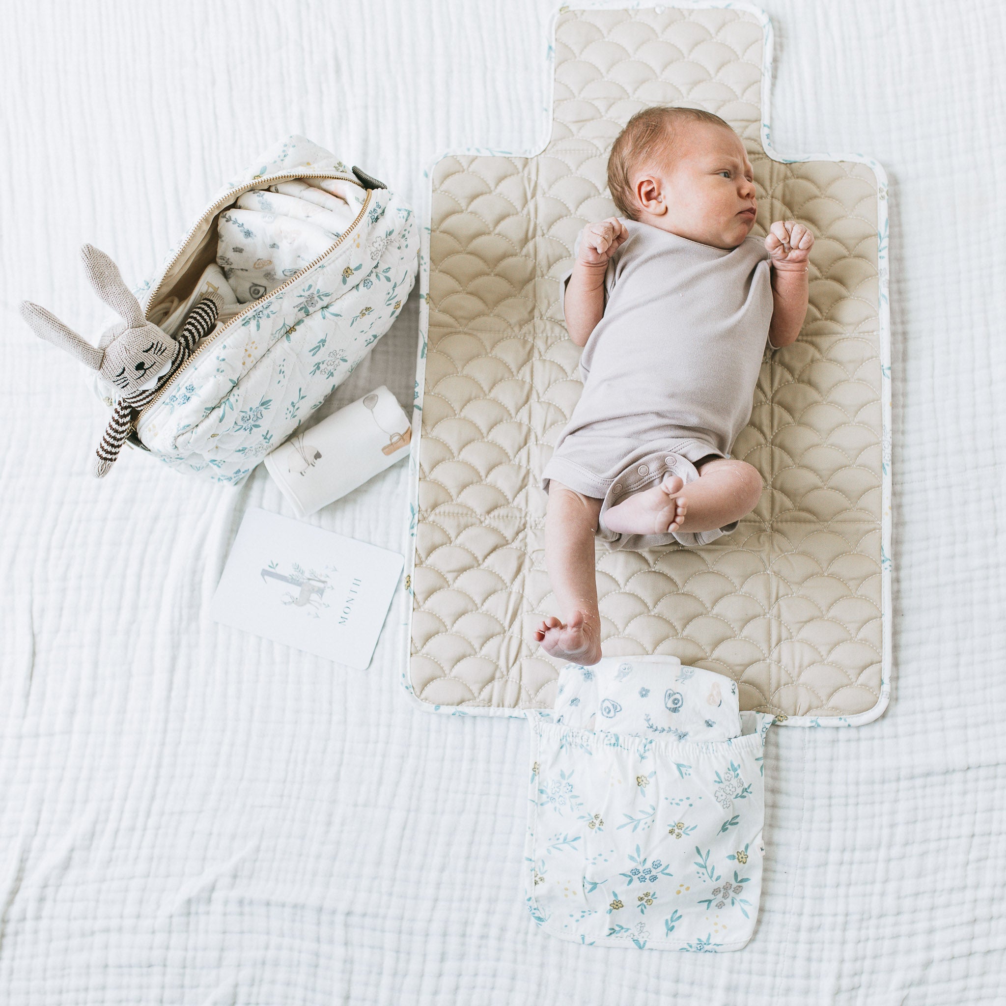 Portable Changing Pad - Bloomlet (Without Pouch)