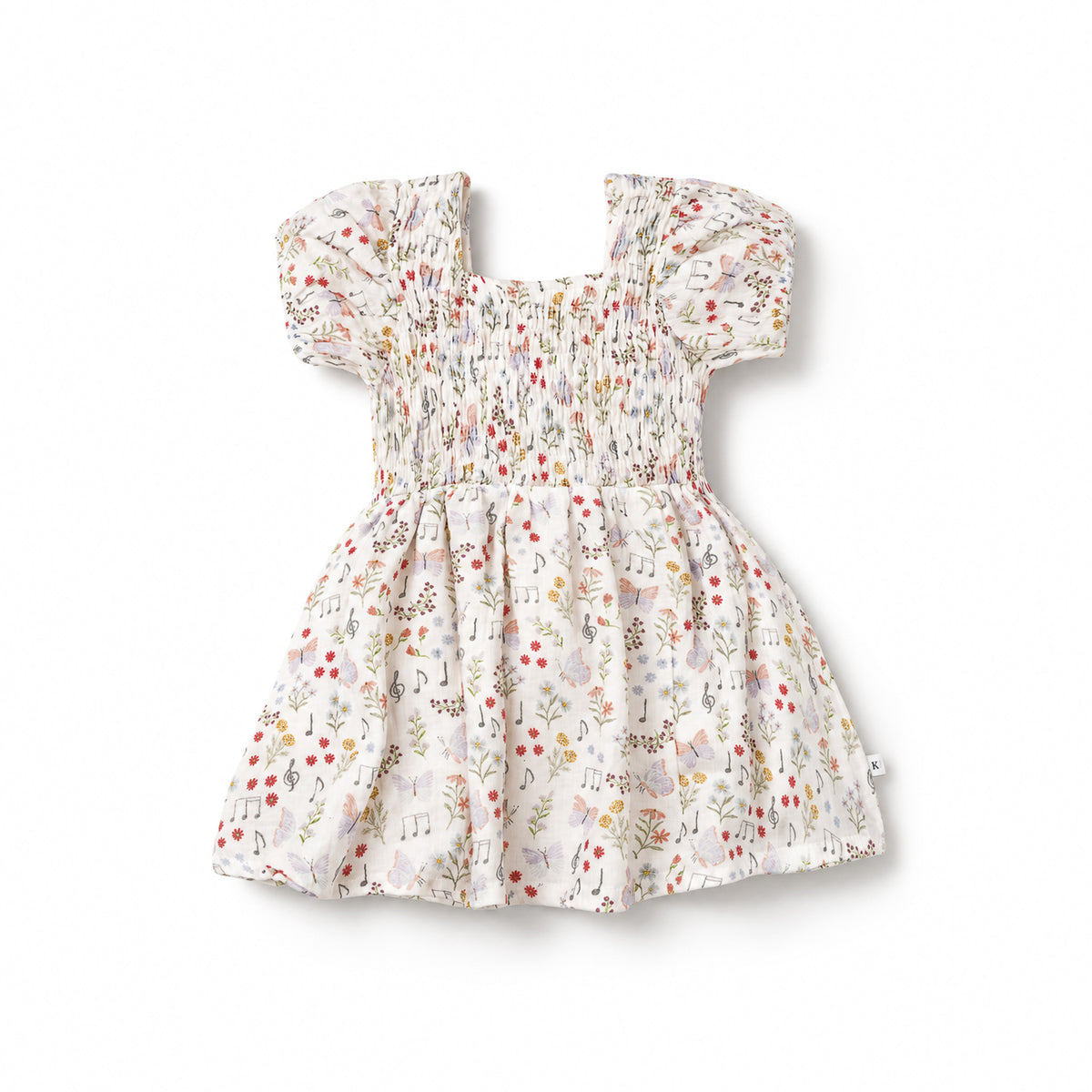 Puff Sleeves Dress - Melody Garden