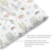 Duvet + Fitted Crib Sheet Set - Woodland Citrus