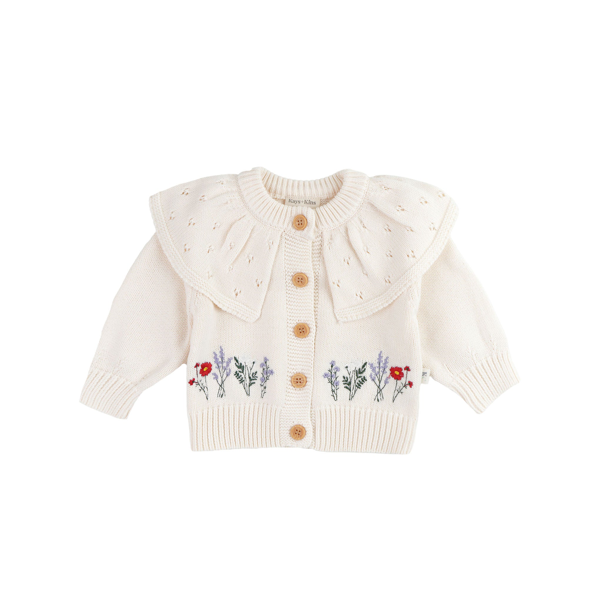 Floral Embroidered Cardigan