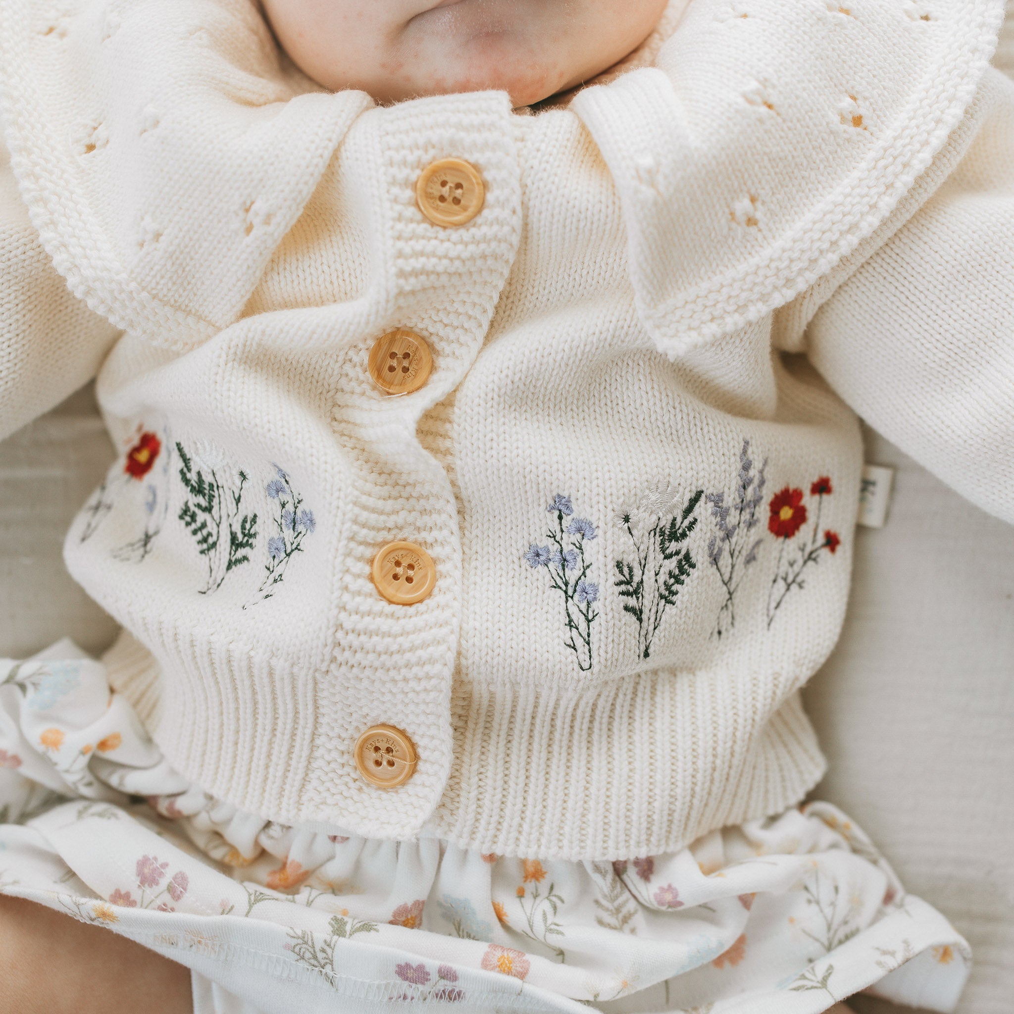 Floral Embroidered Cardigan