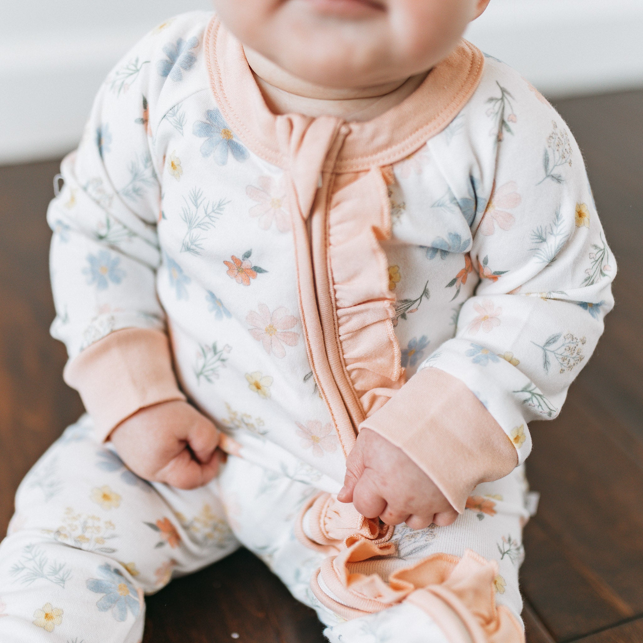 Frilled Growsuit - Floral Fun