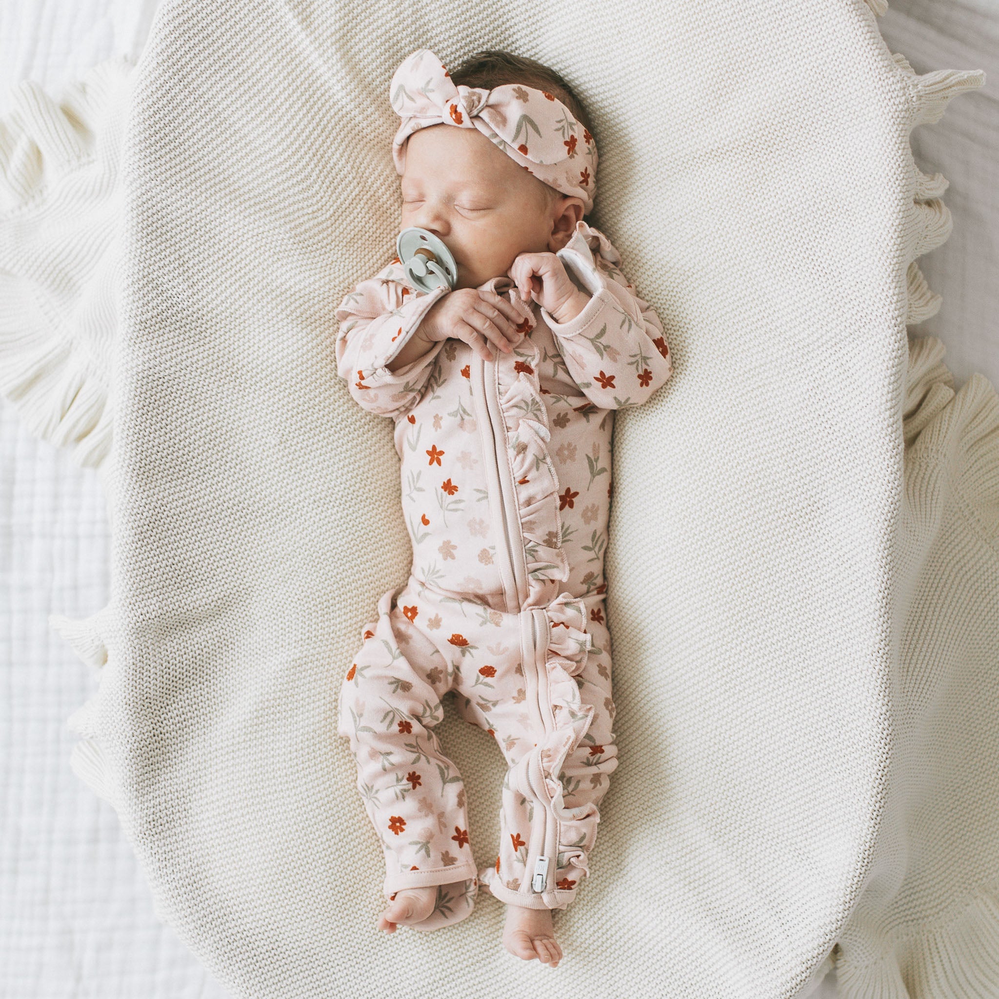 Frilled Growsuit - Posie