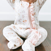 Frilled Growsuit - Blush Unicorn