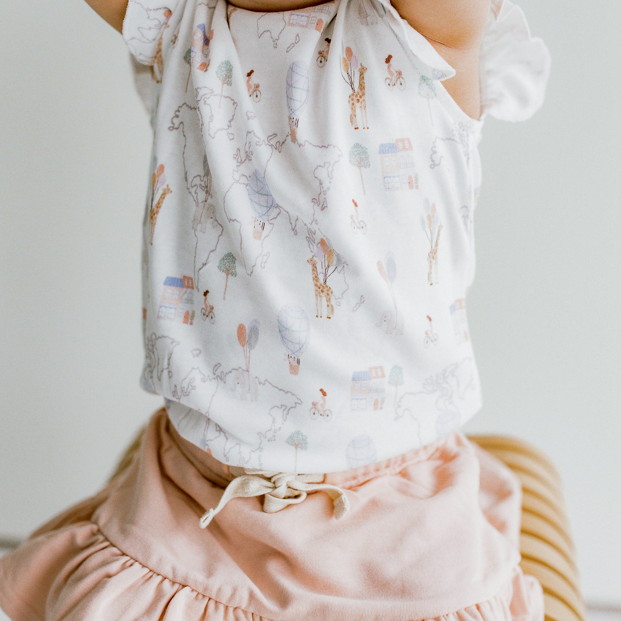 Ruffled Sleeves Top - World Wanderlust