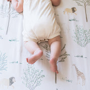 Kays+Kins x GAIAS - Safari Bamboo Crib Sheet