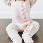 Pointelle Frilled Growsuit - Potpurri