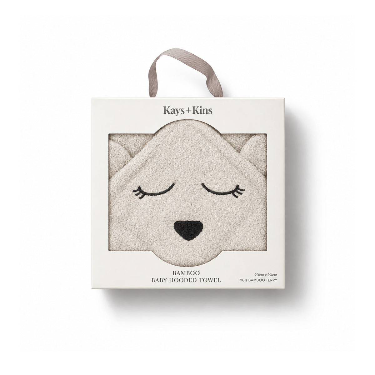 100% Bamboo Hooded Towel - Bear