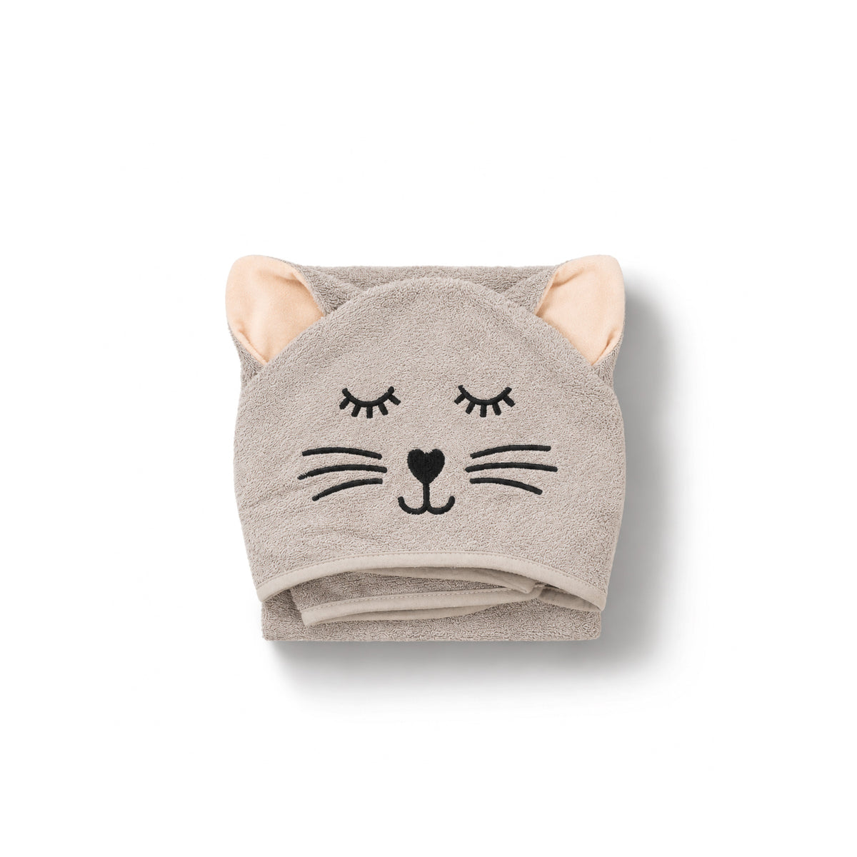 100% Bamboo Hooded Towel - Kitten
