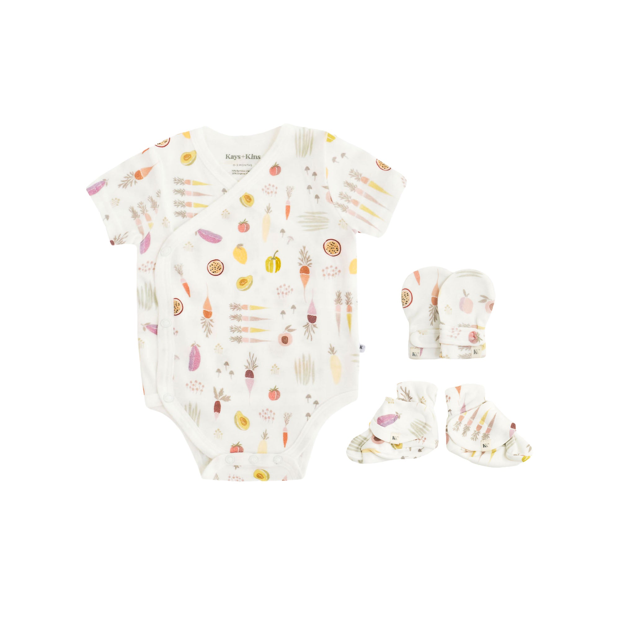 Kimono + Mitts Booties Set
