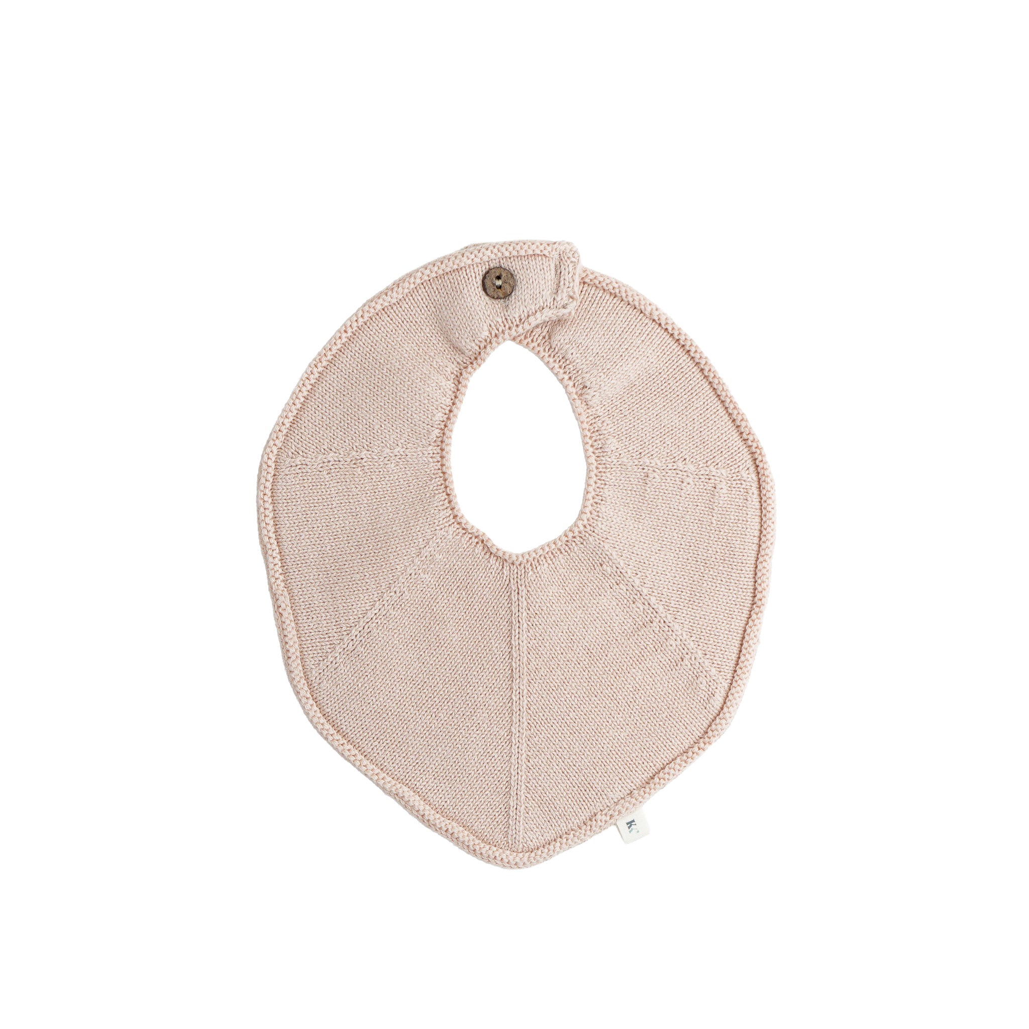 Knitted Bib - Warm Beige