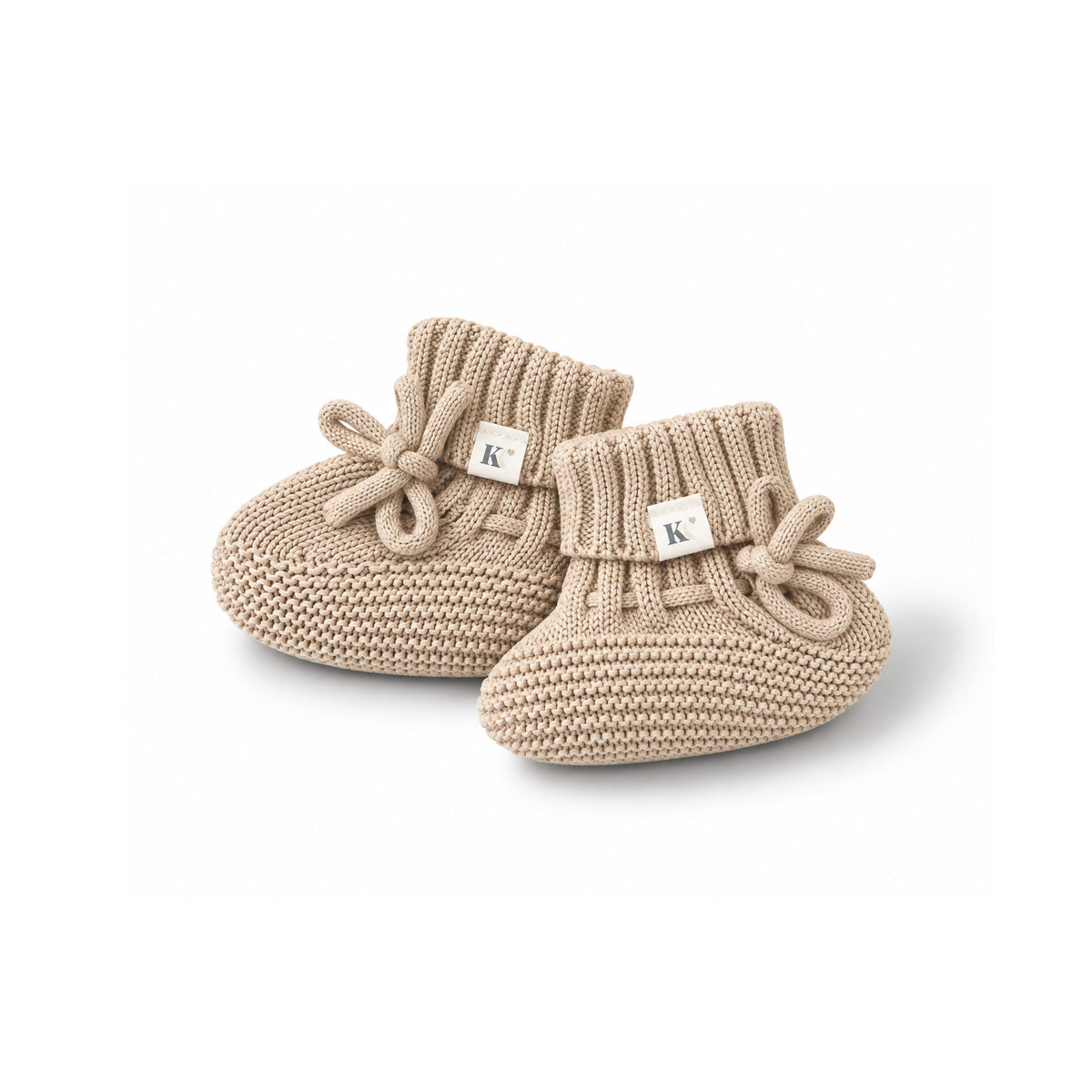 Knit Booties - Oatmeal