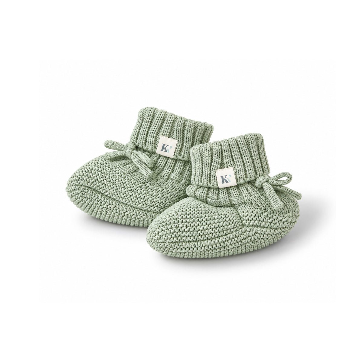 Knit Booties -Sage