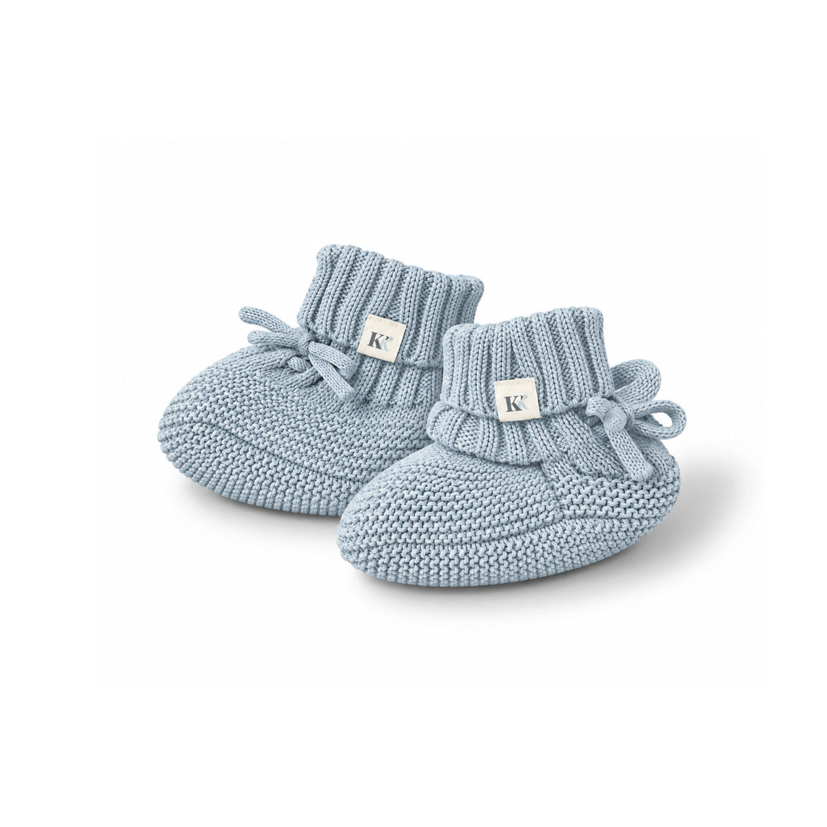 Knit Booties - Sky Blue