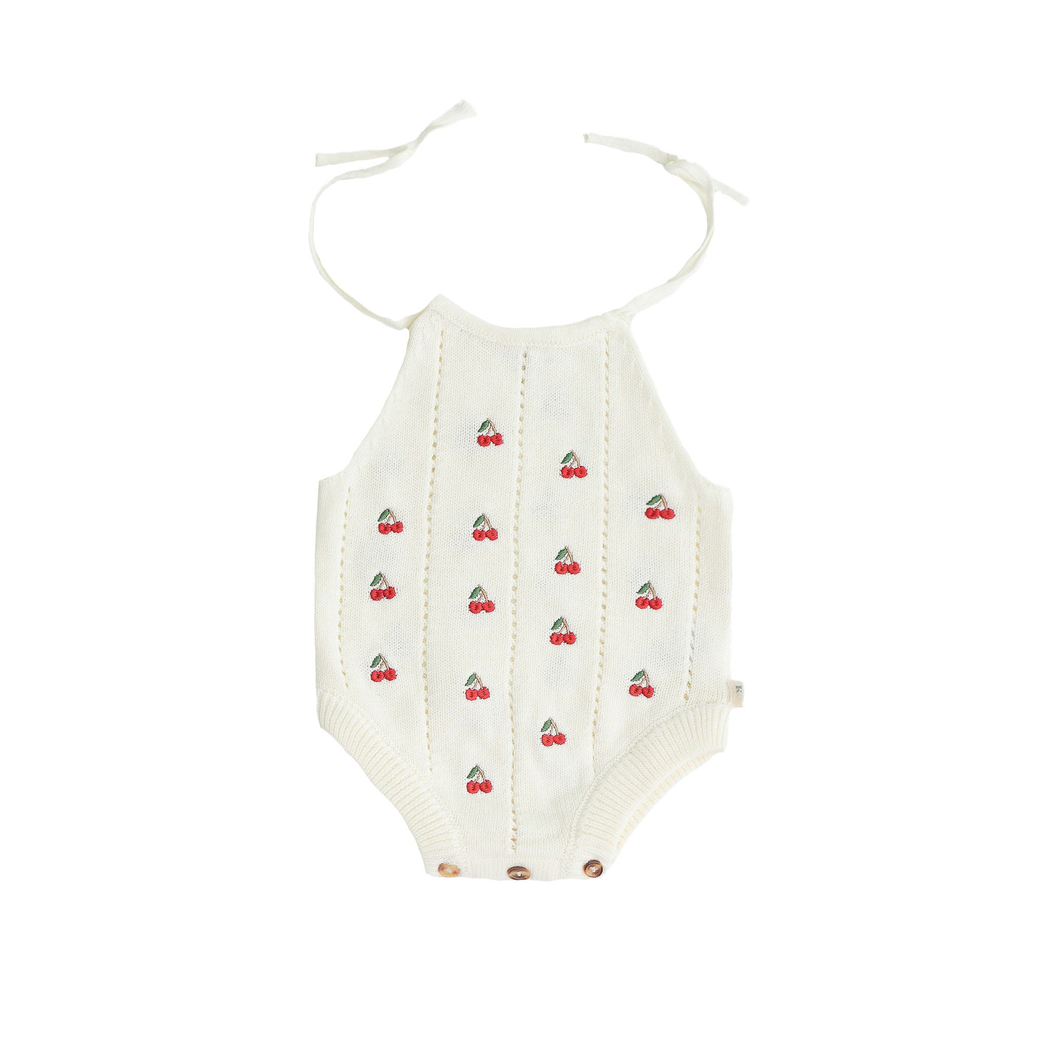 Cherry Knit Romper