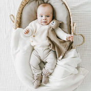 Knit Booties - Oatmeal