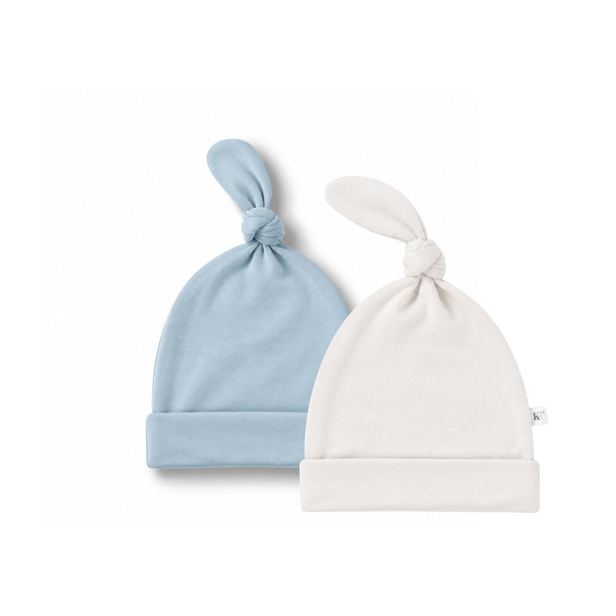 2-Pack Cosy Knot Hat - Stoneblue + Ivory